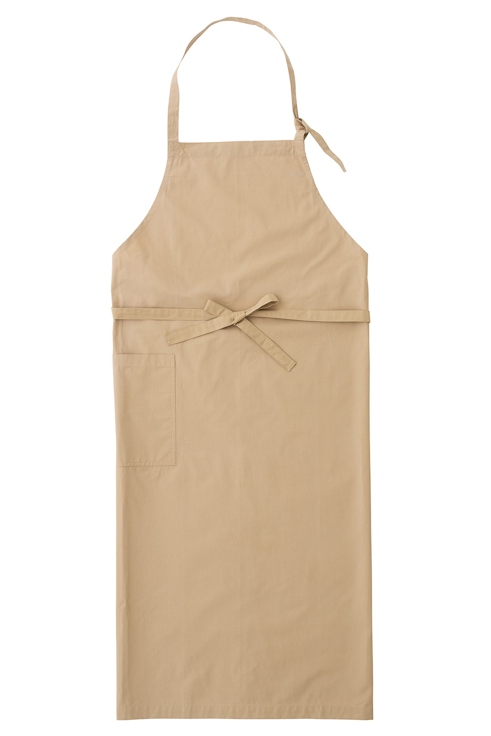 Heavy Cotton Sturdy Unisex Apron with Pocket - Beige