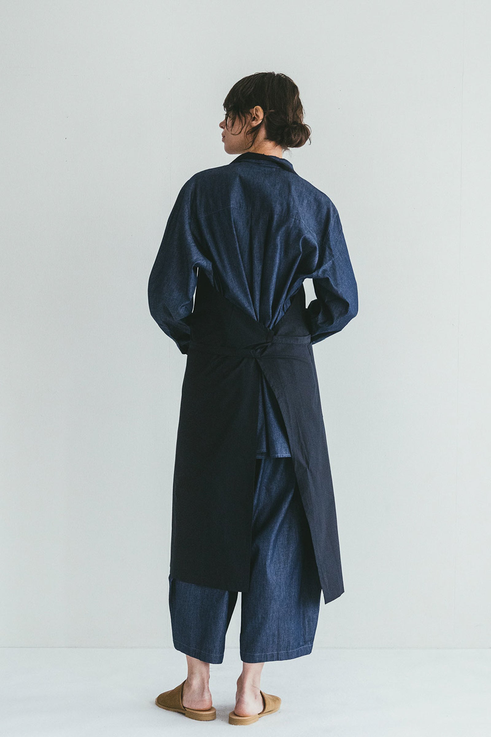 Heavy Cotton Sturdy Unisex Apron with Pocket - Navy